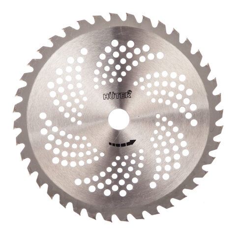 Диск-лезвие c победитовым наконечником HUTER GTD-40TP, диаметр 255 мм, 40 лопастей, 71/2/16 - фото 1