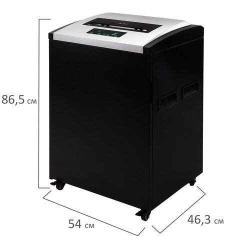 Уничтожитель (шредер) BRAUBERG PROFESSIONAL PS-4090s, "HeavyDuty", A3, 2 уровень секретности, 4 мм, 40 листов, корзина 90 литров, 532596 - фото 3