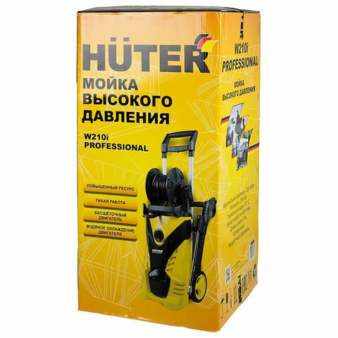 Минимойка HUTER W210i PROFESSIONAL, мощность 2,6 кВт, давление 210 бар, шланг 8 м, 70/8/18 - фото 16