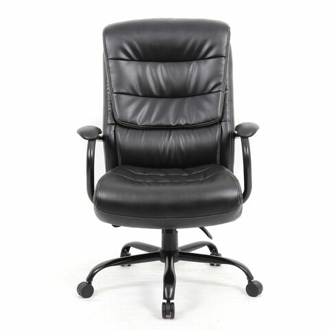 Кресло офисное BRABIX PREMIUM "Heavy Duty HD-004", НАГРУЗКА до 200 кг, экокожа, черное, 531942 - фото 6