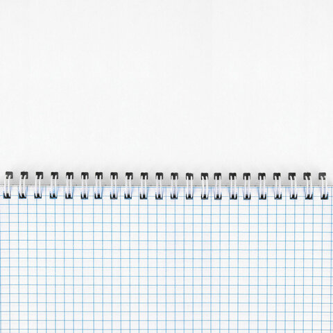 Блокнот БОЛЬШОЙ ФОРМАТ А4, 200х290 мм, 80 л., гребень, подложка, клетка, кросс-серия "PASTEL", BRAUBERG, 117032 - фото 3