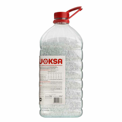Реагент противогололёдный 5 кг, UOKSA "Актив", до -30 °C, хлорид кальция + минеральная соль, ПЭТ - фото 2