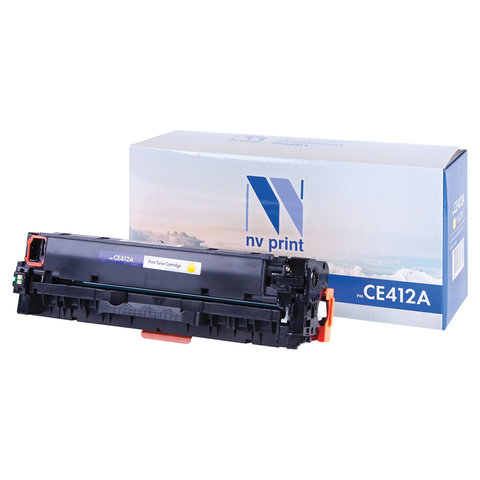 Картридж лазерный NV PRINT (NV-CE412A) для HP LJ M351a/375nw/451dn/475dn, желтый, ресурс 2600 страниц - фото 2