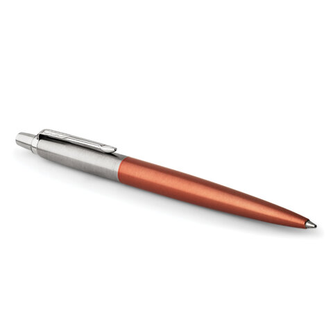 Ручка шариковая PARKER "Jotter Core Chelsea Orange CT", корпус оранжевый, детали хром, синяя, 1953189 - фото 4