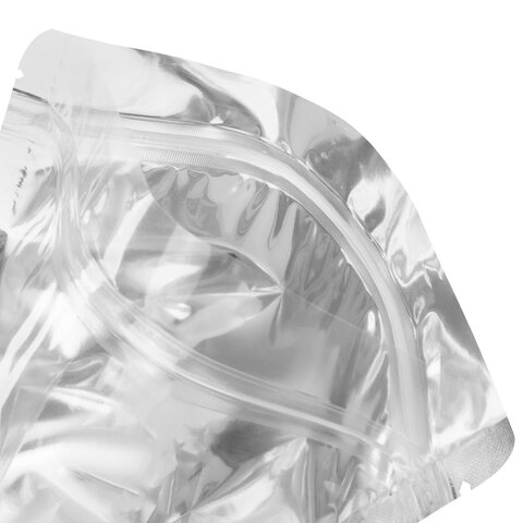 Пакеты дой-пак с замком ZIP LOCK, металлизированная + прозрачная стенка, 120х200 + 40 мм, КОМПЛЕКТ 100 штук, 70 мкм, BRAUBERG, 700683 - фото 3