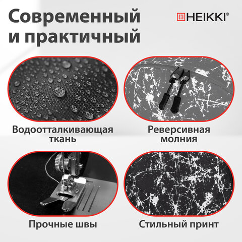 Рюкзак HEIKKI POSITIVE (ХЕЙКИ) универсальный, карман-антивор, "Spatter", 42х28х14 см, 273854 - фото 20