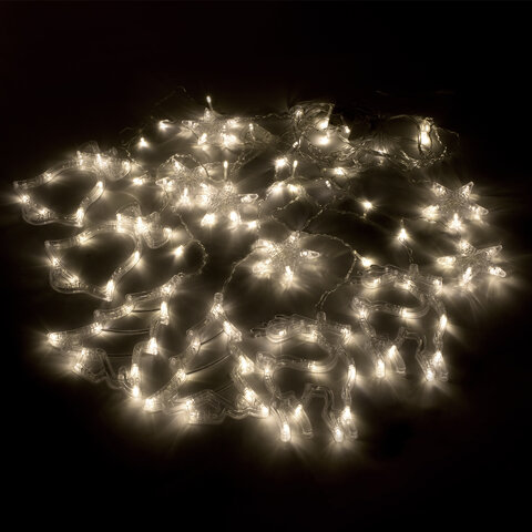 Электрогирлянда-занавес комнатная "Фигурки", 3х1 м, 120 LED, тёплый белый, 220 V, контроллер, ЗОЛОТАЯ СКАЗКА, 591361 - фото 11