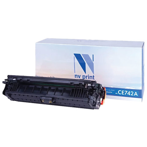 Картридж лазерный NV PRINT (NV-CE742A) для HP CP5220/CP5225/CP5225dn/CP5225n, желтый, ресурс 7300 страниц - фото 2