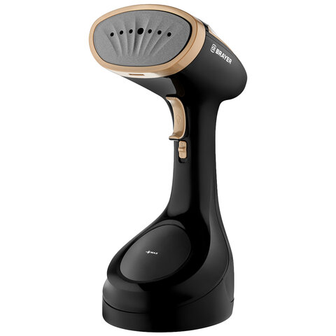 Отпариватель ручной BRAYER BR4125, 1700 Вт, пар 25 г/мин, резервуар 0,28 л, 1 режим, черный - фото 1