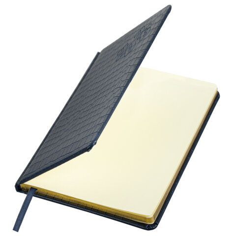 Еженедельник датированный 2026 А5 145х215 мм, BRAUBERG "Comodo", под кожу, темно-синий, 117167 - фото 3