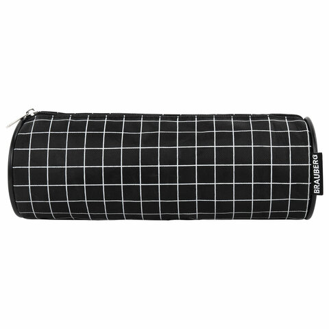 Пенал-косметичка BRAUBERG, Checkered, черный, 20х7х7см, 272298 - фото 2