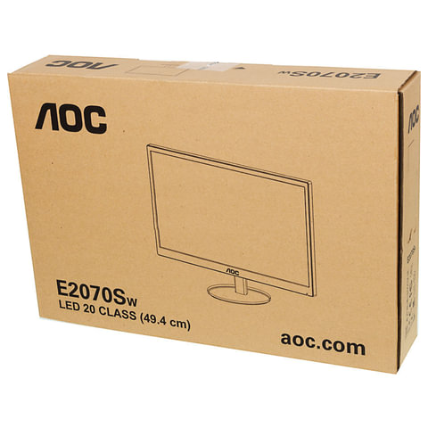 Монитор AOC E2070SWN (/01), 19,5" (50 см), 1600x900, 16:9, TN+film, 5 мс, 200 cd, VGA, черный - фото 5