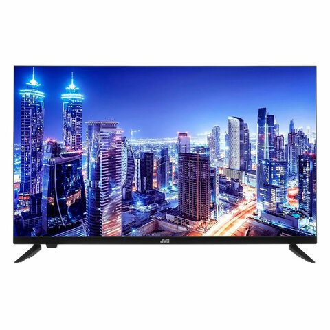Телевизор JVC LT-32M595, 32'' (81 см), 1366x768, HD, 16:9, SmartTV, Wi-Fi, безрамочный, черный - фото 1