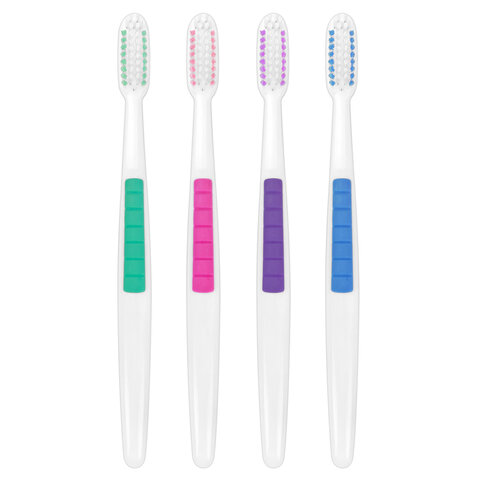 Зубная щетка жесткая CLASSIC WHITENING, КОМПЛЕКТ 12 шт. (10 + 2 в подарок), LAIMA DENT, 609694 - фото 2