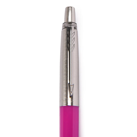 Ручка шариковая PARKER "Jotter Orig Magenta", корпус розовый, нержавеющая сталь, блистер, синяя, 2075996 - фото 5