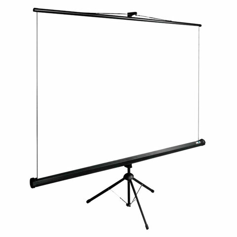 Экран Cactus TriExpert CS-PSTE-200x200-BK, 200x200 см, 1:1, напольный, черный - фото 2