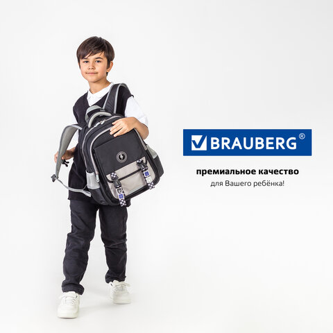 Рюкзак BRAUBERG SNAP, 2 отделения, 3 кармана, "Original black", 39х28х16 см, 272066 - фото 16