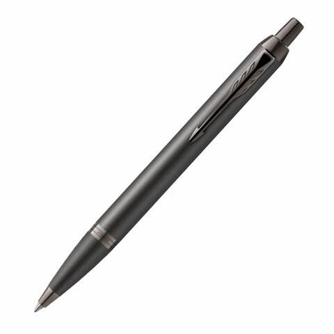 Ручка шариковая PARKER "IM Professionals Monochrome Titanium", корпус темно-серый, сталь, синяя, 2172961 - фото 1