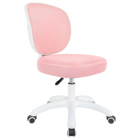 Кресло детское BRABIX KIDS "MG-230", без подлокотников, сетка/ткань TW, розовое, 533319 - фото 1