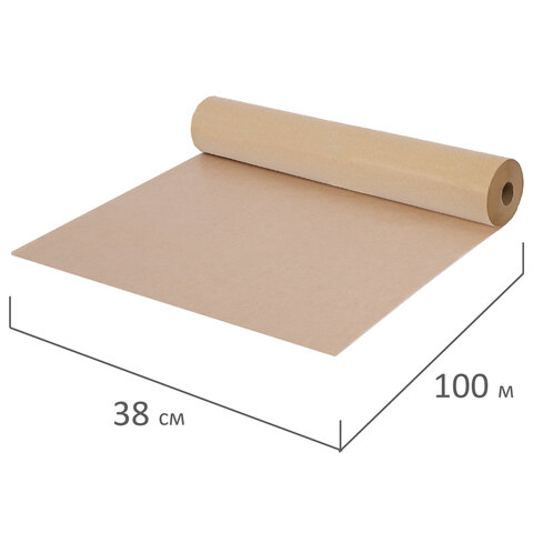 Бумага для выпечки силиконизированная, пергамент 38 см х 100 м, цвет коричневый, LAIMA, CH, 609587 - фото 3