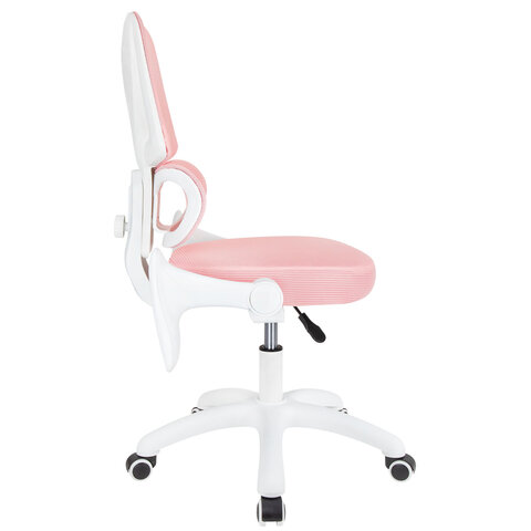 Кресло детское с поясничной поддержкой BRABIX KIDS "MG-225", сетка/ткань TW, розовое, 533316 - фото 7
