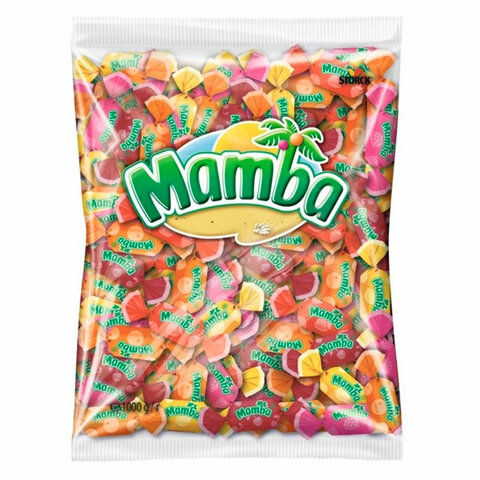 Конфеты жевательные MAMBA Ассорти, 1000 г, 09025А00000095 - фото 1