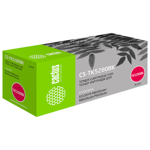 Картридж лазерный CACTUS (CS-TK5280BK) для Kyocera P6235cdn/M6235cidn/M6635cidn, черный, ресурс 13000 страниц - фото 1