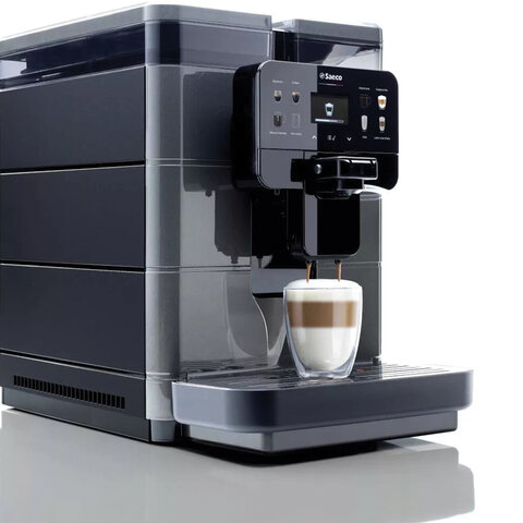 Кофемашина SAECO NEW ROYAL OTC, 1400 Вт, объем 2,5 л, для зерен 600 г, автокапучинатор, черная, 9J0080 - фото 3