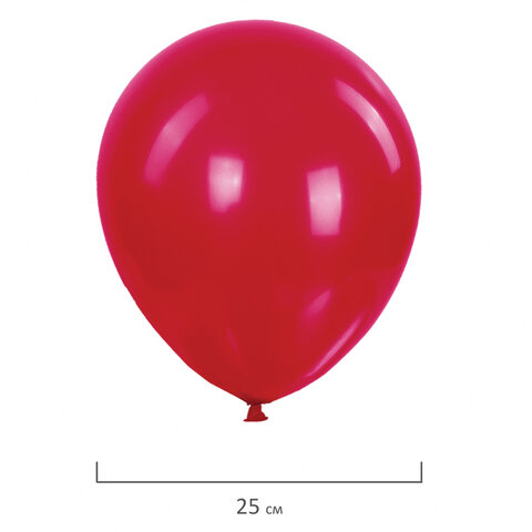 Шары воздушные 25 см, 100 штук, "ЯРКИЕ ЦВЕТА", ассорти, BRAUBERG KIDS, 591873 - фото 5