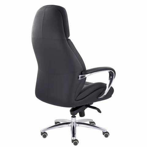 Кресло офисное "EPIK" A-181-G, мультиблок, натуральная кожа, черное - фото 5