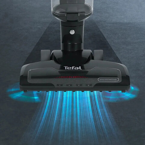 Пылесос вертикальный беспроводной TEFAL Air Force Light TY6545RH, потребляемая мощность 350 Вт, 0,65 л, черный, 2211400233 - фото 9