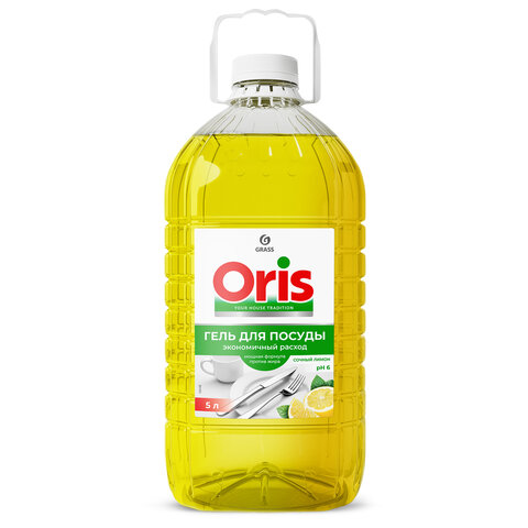Средство для мытья посуды 5 кг, GRASS VELLY/ORIS "Сочный лимон", концентрат, ПЭТ, 125792/126148 - фото 2