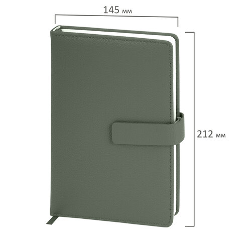 Ежедневник в подарочном наборе 5 в 1, А5, 145x212 мм, BRAUBERG "President", под кожу, 160 листов, зеленый, 116855 - фото 3