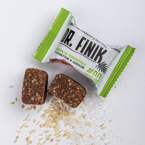 Конфеты финиковые DR.FINIK ассорти (фундук, миндаль, грецкий орех, кунжут), без сахара, 1000 г - фото 2