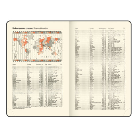 Ежедневник датированный 2026, МАЛЫЙ ФОРМАТ 100х150 мм, А6, BRAUBERG "Imperial", под кожу, бордо, 117254 - фото 10