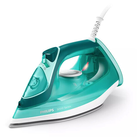 Утюг PHILIPS DST3030/70, 2400 Вт, керамическое покрытие, самоочистка, антикапля, автоотключение, бирюзовый - фото 1
