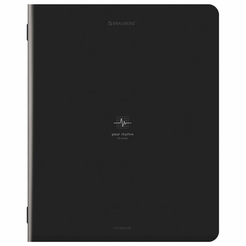 Тетрадь А5, 48 л., BRAUBERG, скоба, клетка, SoftTouch, "Ритм", (микс в спайке), 405331 - фото 4