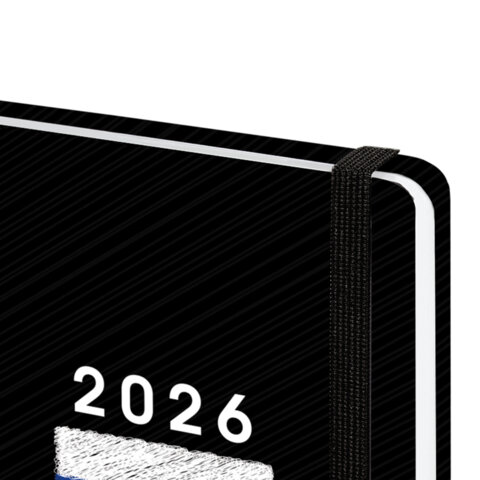 Ежедневник датированный 2026 с резинкой 145х203 мм, А5, BRAUBERG, твердый, "Россия", 117332 - фото 4
