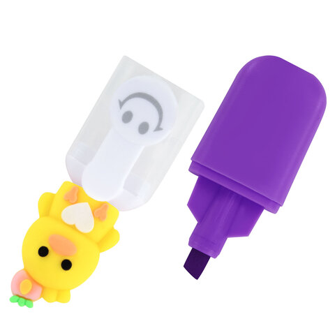 Набор текстовыделителей с топперами 6 ЦВЕТОВ НЕОН, "НЕЖНЫЕ ЦЫПЛЯТА", линия 1-4 мм, FUNSTER (ФАНСТЕР), 152648 - фото 3