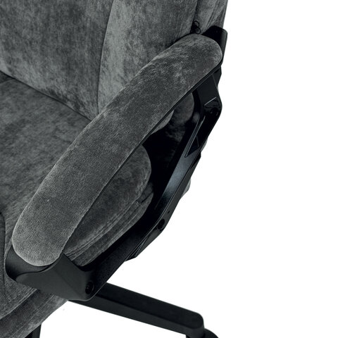 Кресло офисное BRABIX PREMIUM "Trend EX-568", велюр, серое, 533013 - фото 7