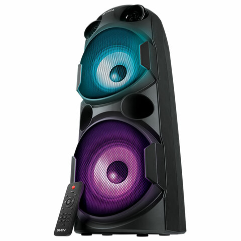 Колонка портативная SVEN PS-750, 80 Вт, TWS, Bluetooth, FM, USB, microSD, LED-дисп, черная, SV-019617 - фото 8