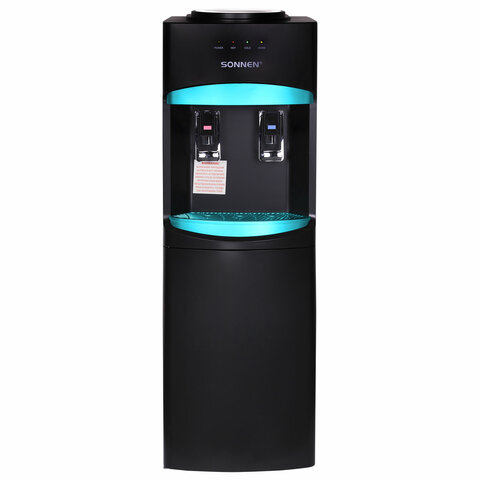 Кулер для воды SONNEN FSC-02W TURBO напольный, ТУРБОНАГРЕВ/ОХЛАЖДЕНИЕ КОМПРЕССОРНОЕ, шкаф, 2 крана, черный, 456171 - фото 4