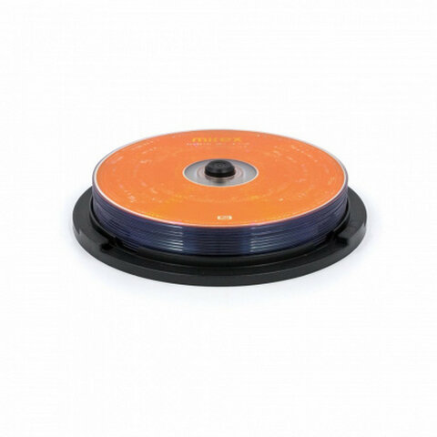 Диск DVD+R (плюс) MIREX, 4,7 Гб, 16x, Cake Box (упаковка на шпиле), КОМПЛЕКТ 10 шт., UL130013A1L - фото 6