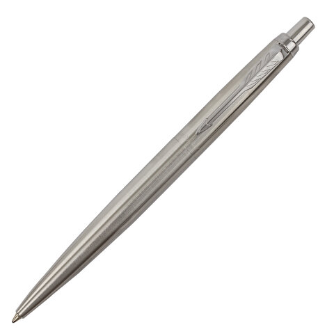 Ручка шариковая PARKER "Jotter XL Monochrome Stainless Steel CT", корпус серебристый, сталь, синяя, 2122756 - фото 1