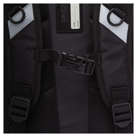 Рюкзак GRIZZLY школьный, анатомическая спинка, 2 отделения, для мальчиков, "YOUR ROUTE", 25х40х22 см, RB-550-1/2 - фото 9