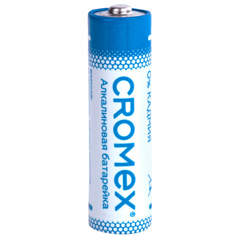Батарейки алкалиновые "пальчиковые" КОМПЛЕКТ 4 шт., CROMEX Alkaline, AA (LR6, 15A), блистер, 457130 - фото 4
