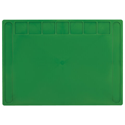 Доска для лепки А4, 280х200 мм, BRAUBERG KIDS, зеленая, 7 отделений для пластилина, 2 стека, 274258 - фото 3