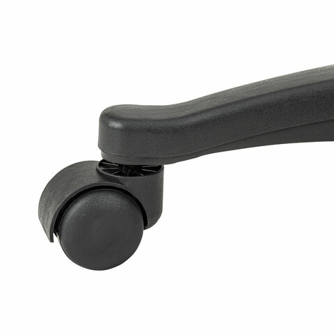 Кресло стул BRABIX "Eames MG-310 PL", пластик черный, экокожа черная, 532927 - фото 6