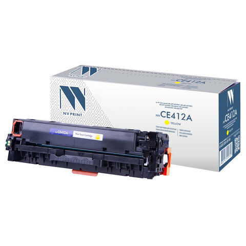 Картридж лазерный NV PRINT (NV-CE412A) для HP LJ M351a/375nw/451dn/475dn, желтый, ресурс 2600 страниц - фото 1