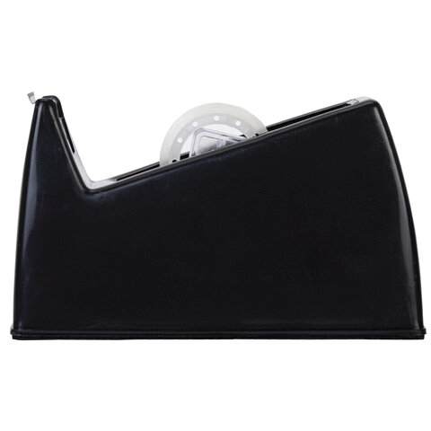 Диспенсер для клейкой ленты шириной до 26 мм, ЧЕРНЫЙ (лента в подарок!), утяжеленный большой, BRAUBERG, 701459 - фото 5